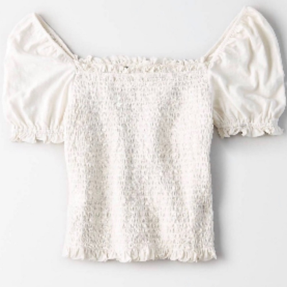 American eagle puffed sleeve top